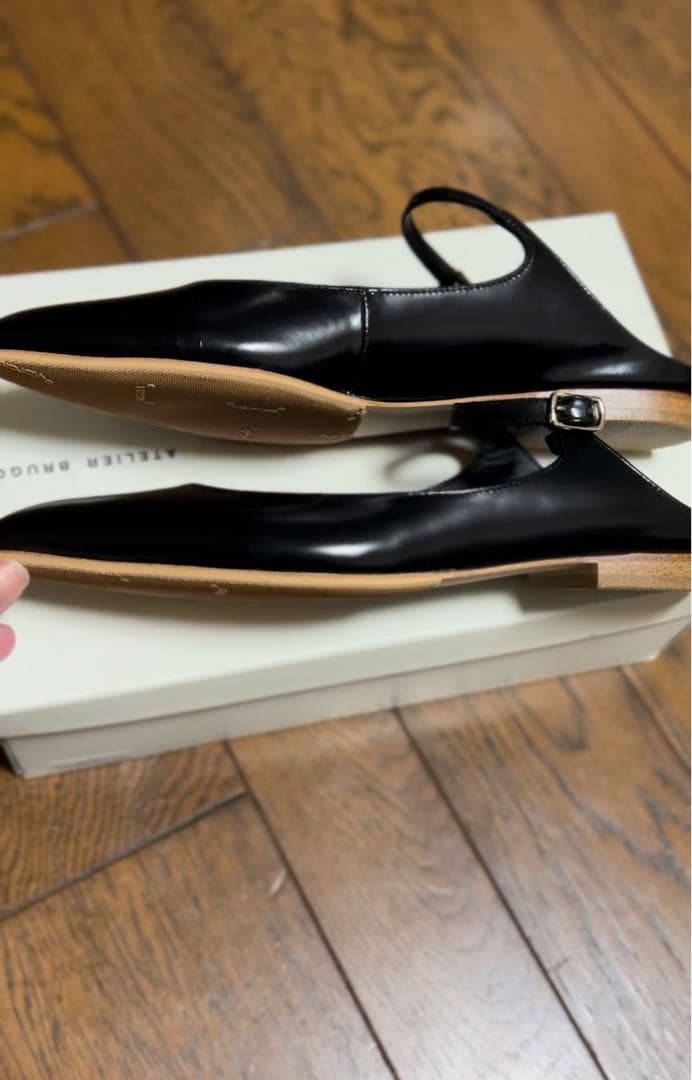 【新品未使用】アトリエ・ブルージュ ストラップミュール 23.5cm