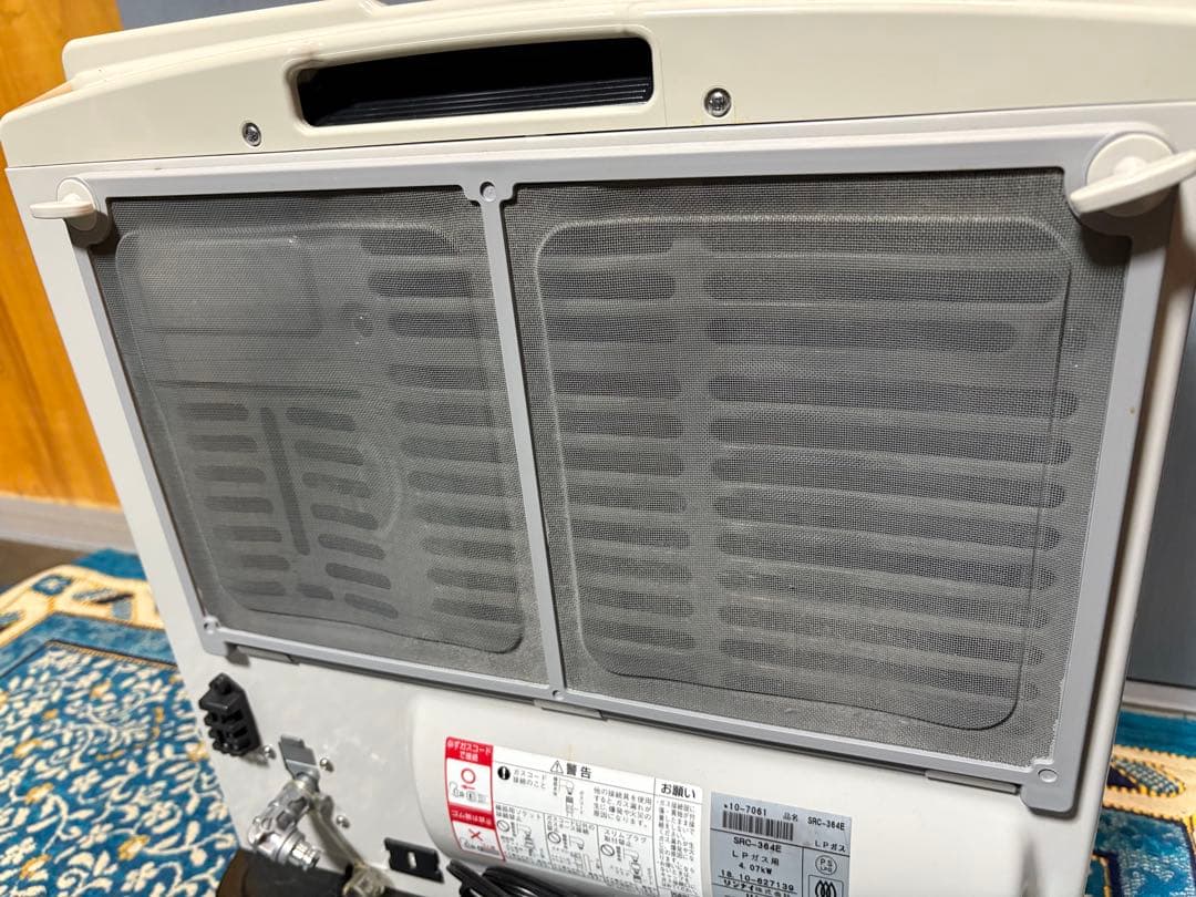 リンナイ☆ガスファンヒーター（プロパンガス・LPガス用）ホース付きですぐ使える