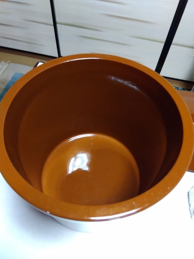 常滑焼　 久松 蓋付 切立 8号 蓋付き14.4L　日本製