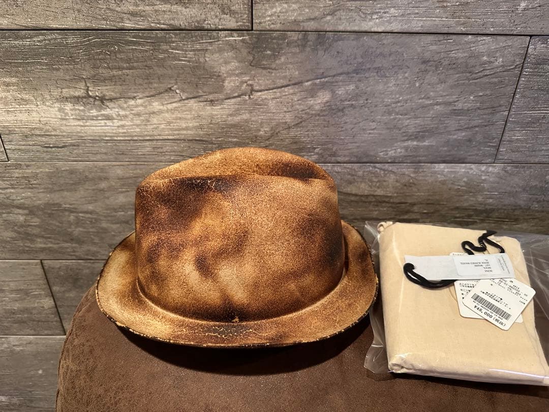 reinhard plank bona burned wax hat 新品未使用
