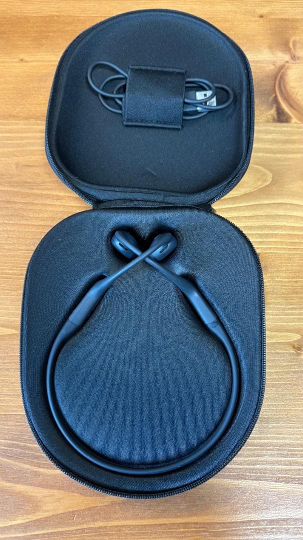 SHOKZ 骨伝導イヤホン ブラック 収納ケース付き