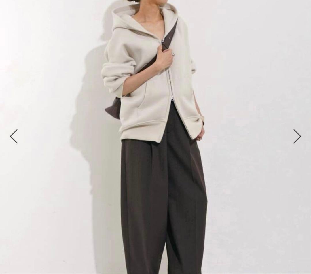 アメリカーナ　WIDE FULLZIP HOODIE ナチュラル