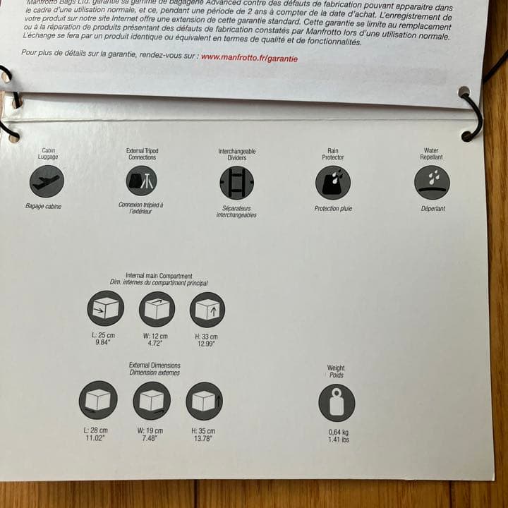 その他 Manfrotto GEAR BACKPACK M