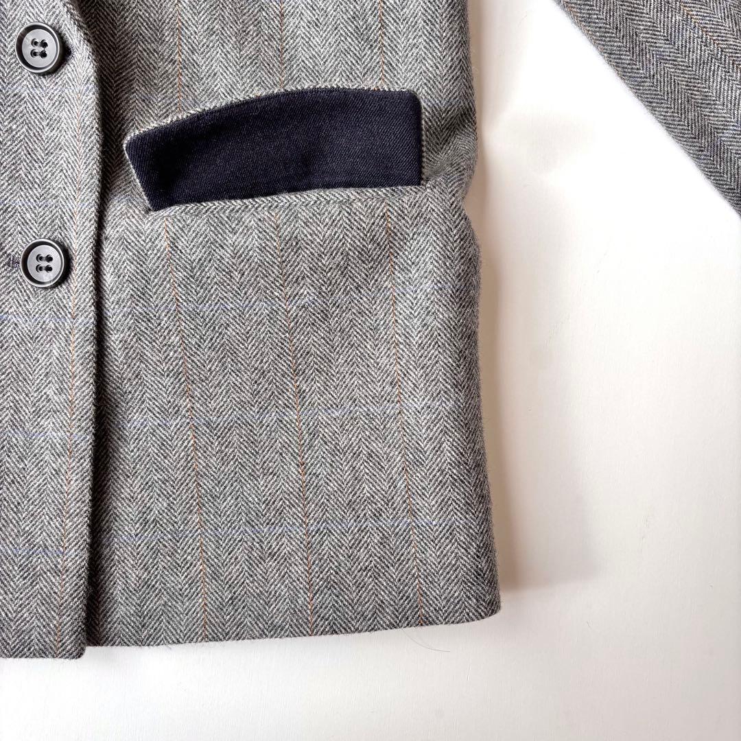 [美品]スピックアンドスパン♪ウールヘリンボンジャケット