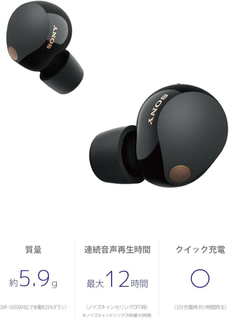 SONY WF-1000X5 ワイヤレスイヤホン