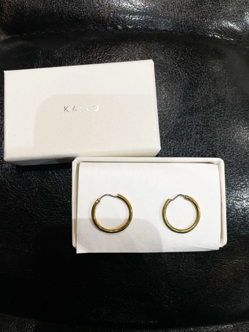 KAIKO フープピアス両耳 GOLD