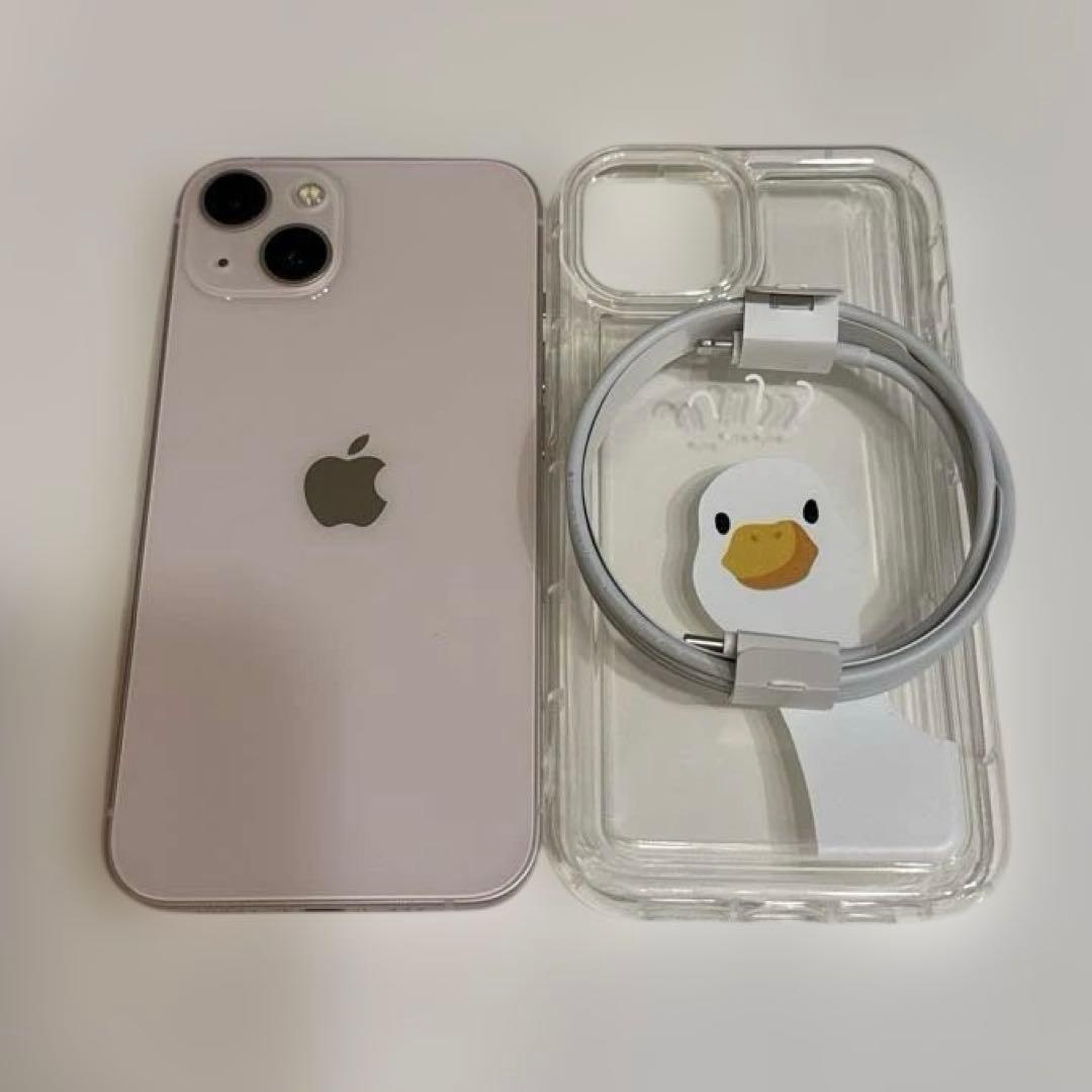 【美品】Apple iPhone 13 ピンク 128GB バッテリー容量81%