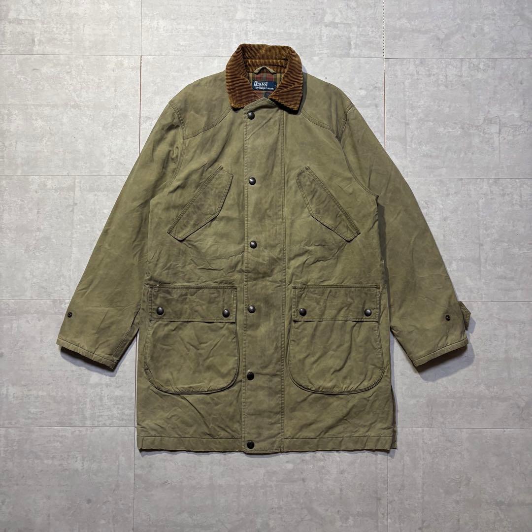 90s POLO Ralph Lauren オイルドハンティングジャケット S