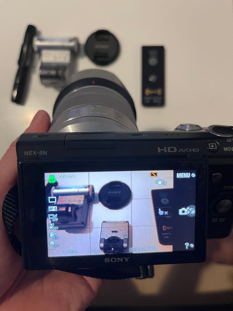 ピンクの猫　SONY NEX-5N 18-55mmレンズバッグフラッシュ