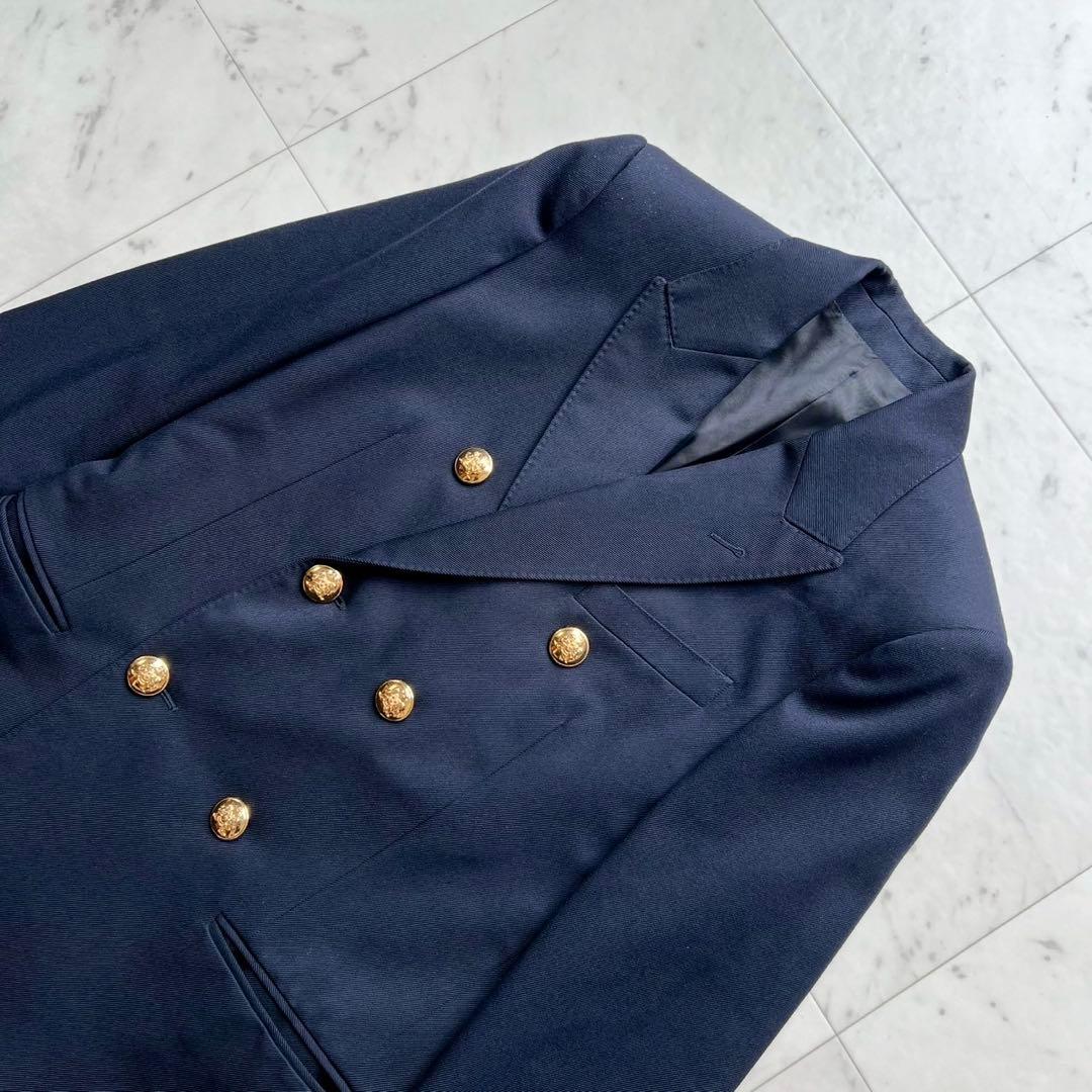 CELINE 20SS クラシックジャケット 金ボタン ブレザー 紺 34