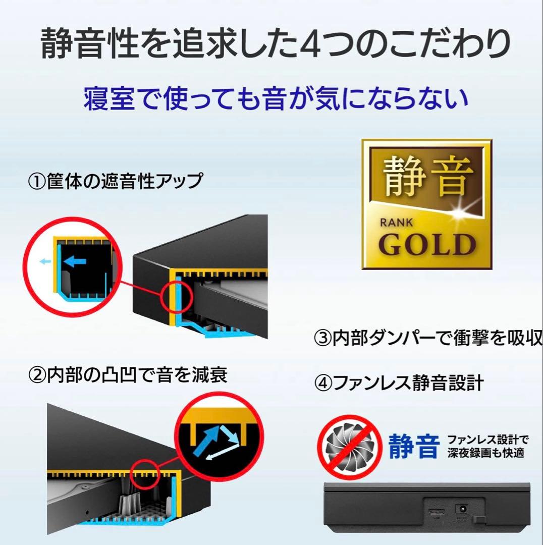 アイ・オー・データ IODATA 外付けHDD 4TB AVHD-US4/E