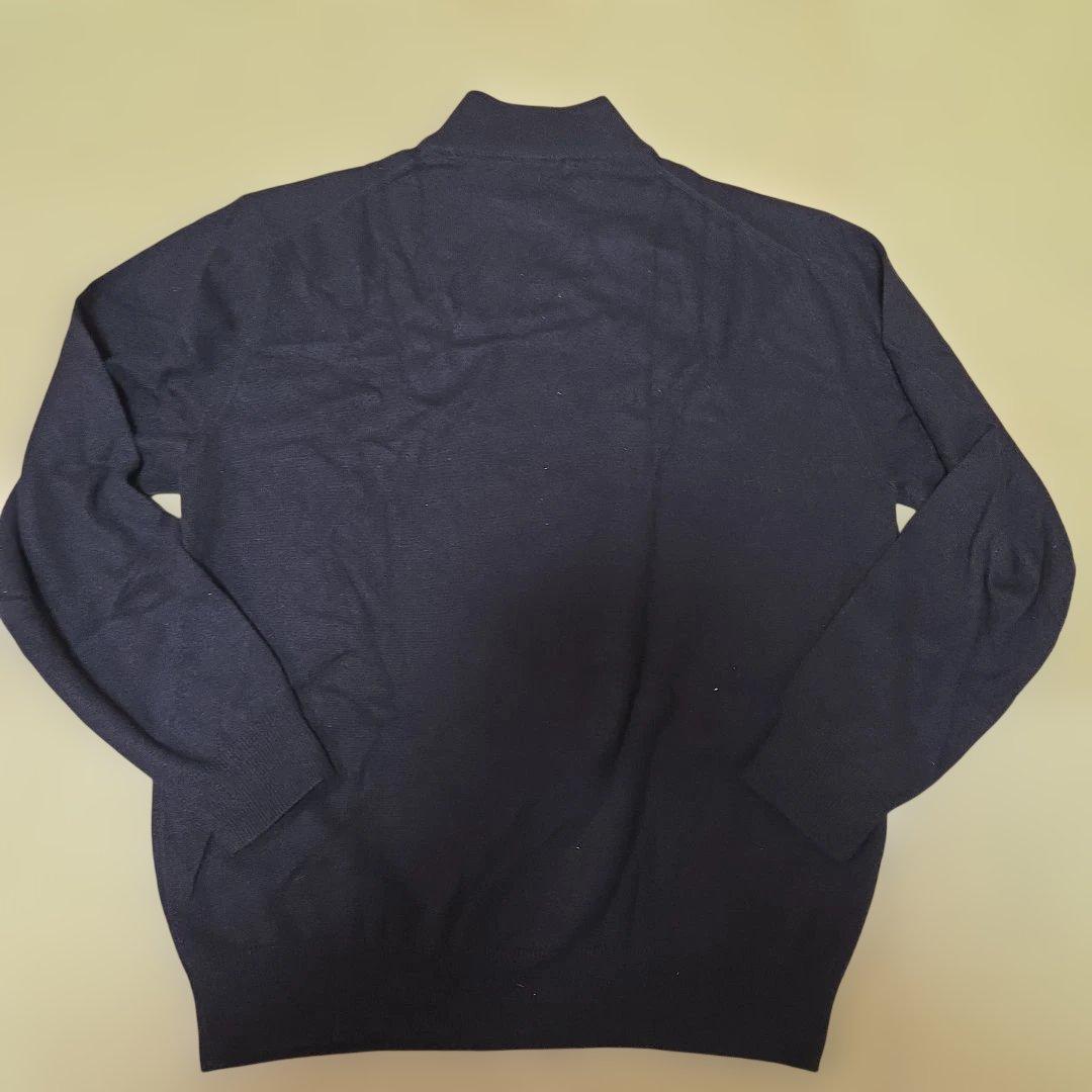 バーバリーロンドン ニット L カシミア100 ハイネック ロゴ 黒