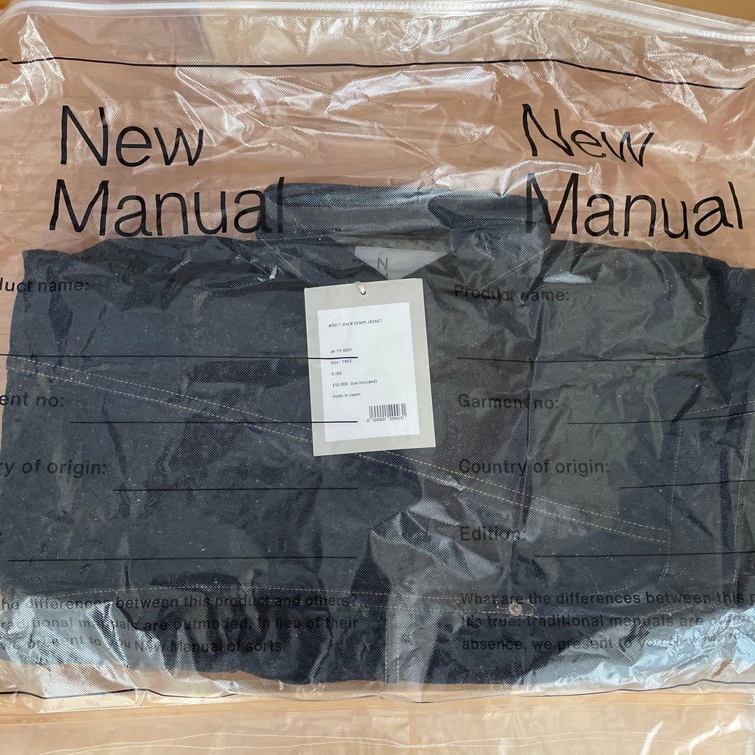 新品 New Manual #001 T-BACK DENIM JACKET