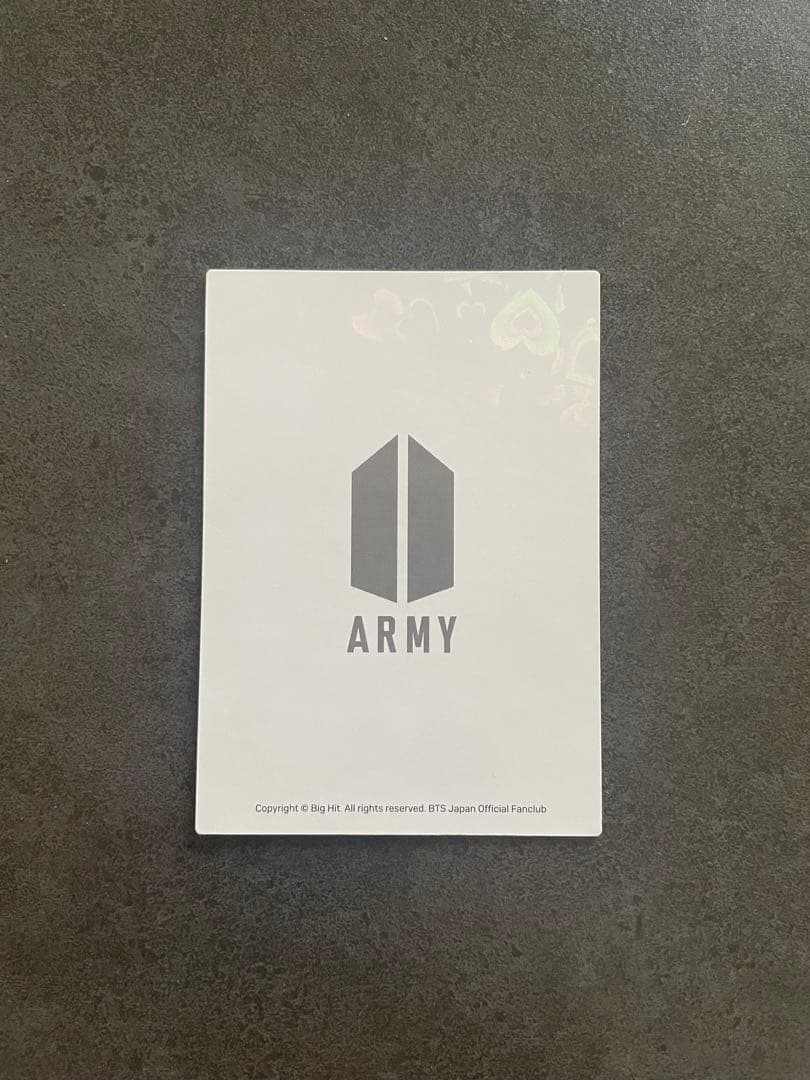 BTS ユンギ FC継続 会場限定 トレカ