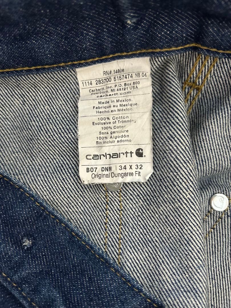 メキシコ製 Carhartt ダブルニー W34L32