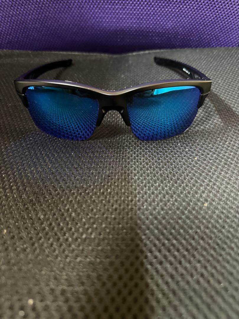 Oakley スポーツサングラス ブラック/ブルー