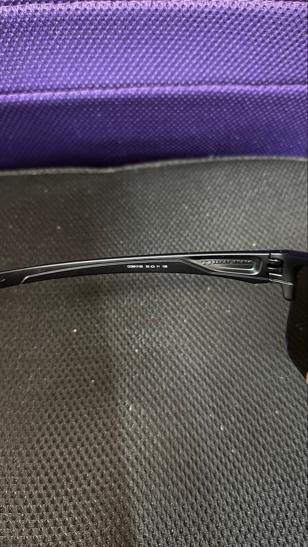 Oakley スポーツサングラス ブラック/ブルー