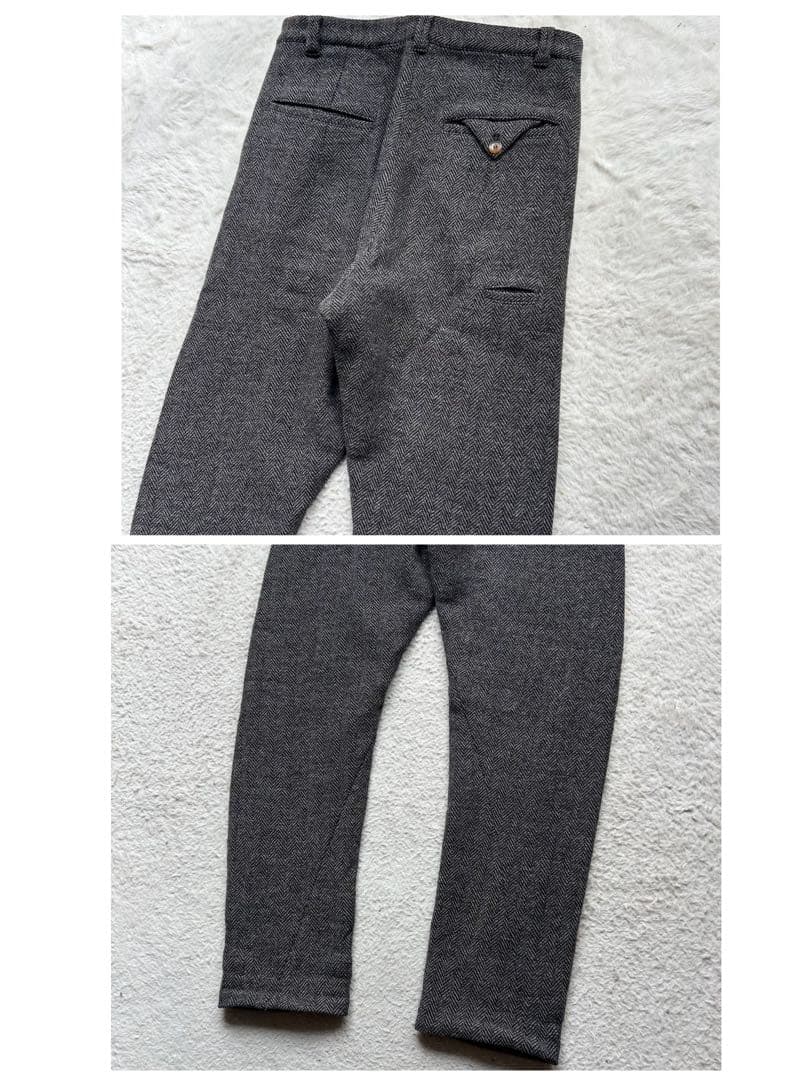 極美品✨ヴィヴィアンウエストウッドマン サルエルパンツ ヘリンボーン グレー S