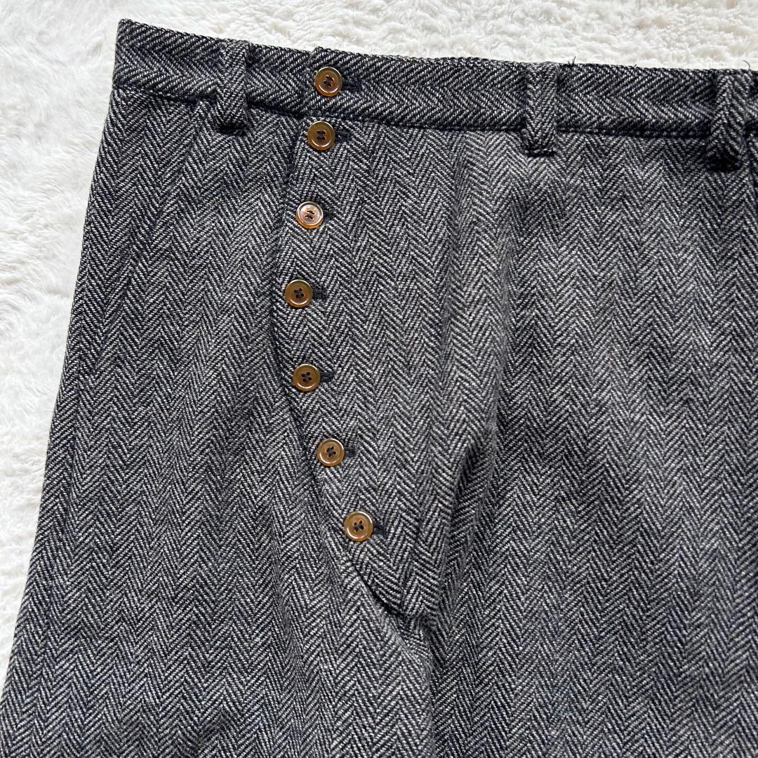 極美品✨ヴィヴィアンウエストウッドマン サルエルパンツ ヘリンボーン グレー S