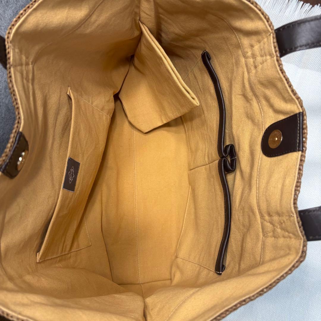 【最終価格】NINA BAGS ラフィアバッグ　HELLO レギュラー