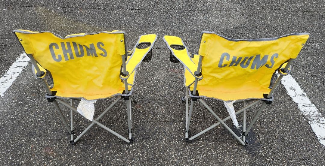 CHUMSチャムス×フリークスストア 別注 黄色アウトドアチェア2セット