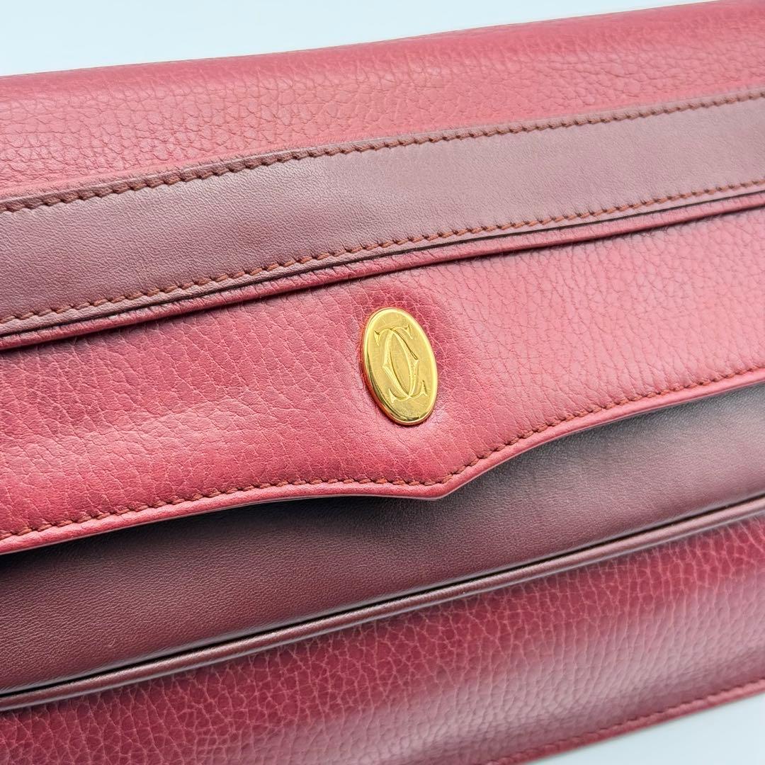 ✨美品✨カルティエ マストライン ボルドー クラッチバッグ Gカード付