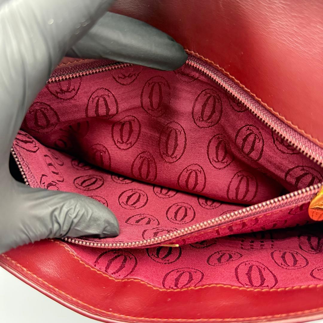 ✨美品✨カルティエ マストライン ボルドー クラッチバッグ Gカード付