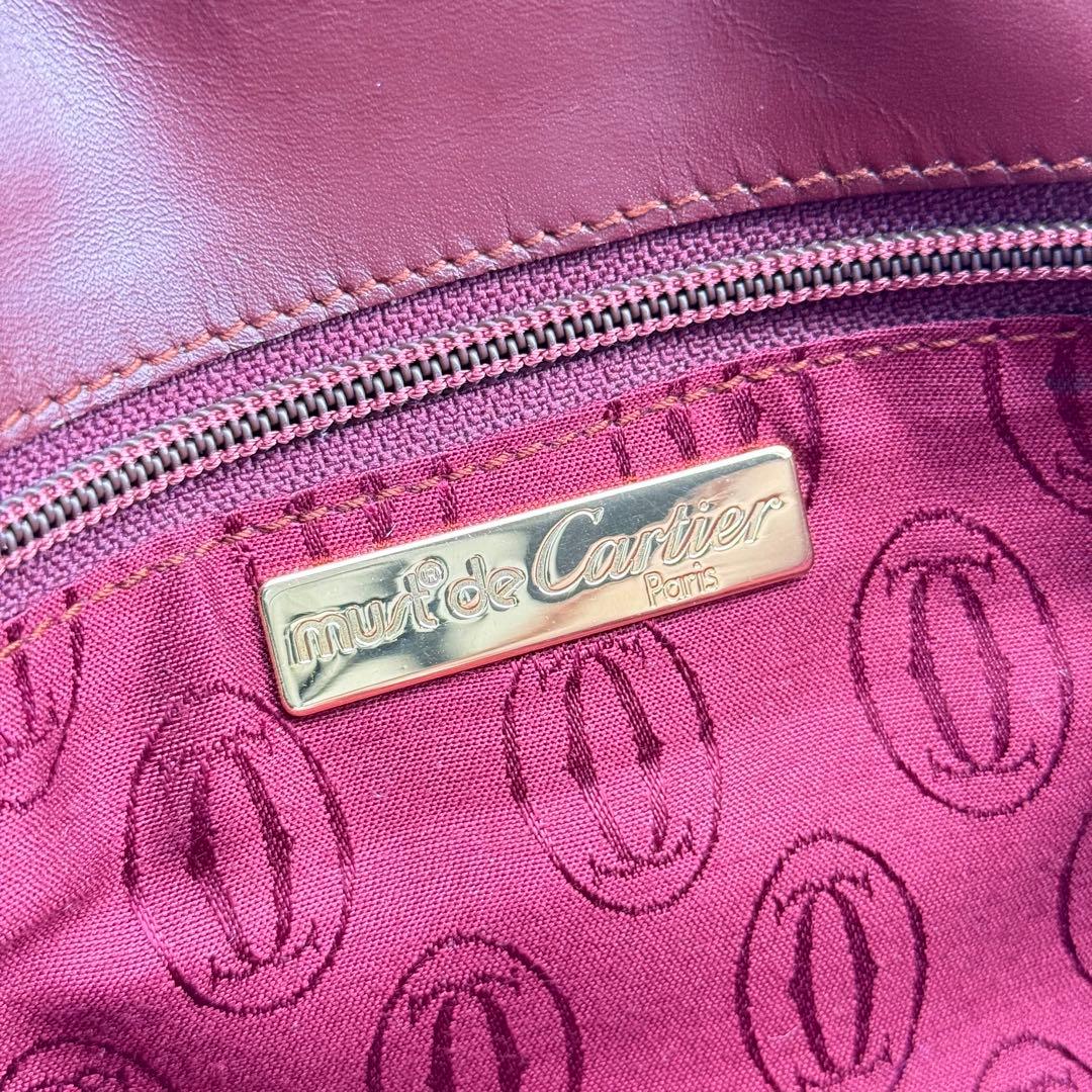 ✨美品✨カルティエ マストライン ボルドー クラッチバッグ Gカード付