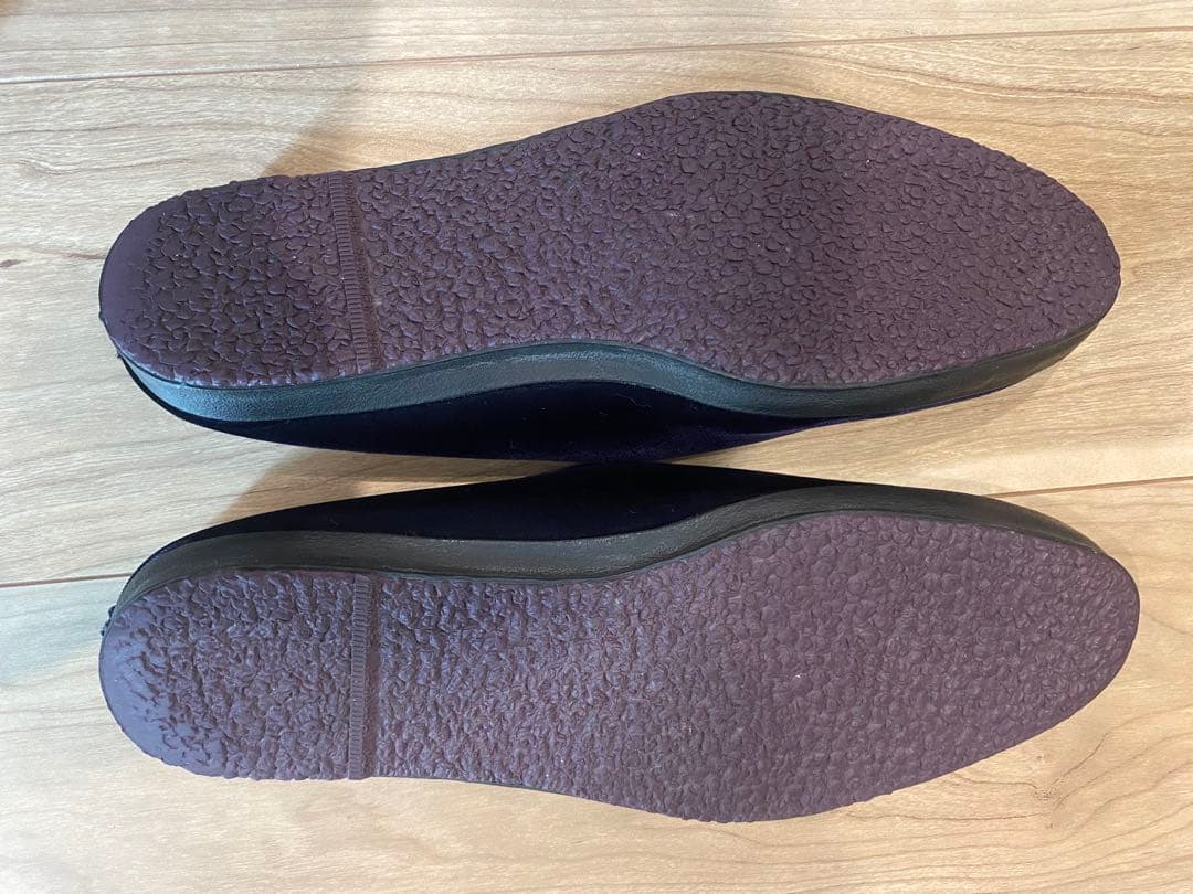 Needles ベルベットミュール ネイビー 8