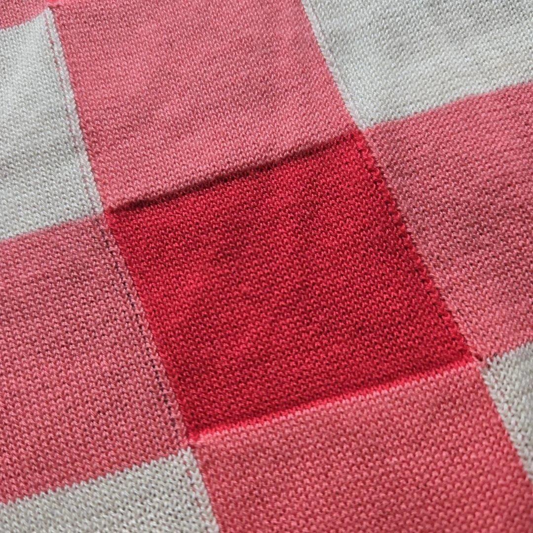 ヴィヴィアンウエストウッド　ドッグ柄 犬 チェック ニット ベスト オーブ刺繍