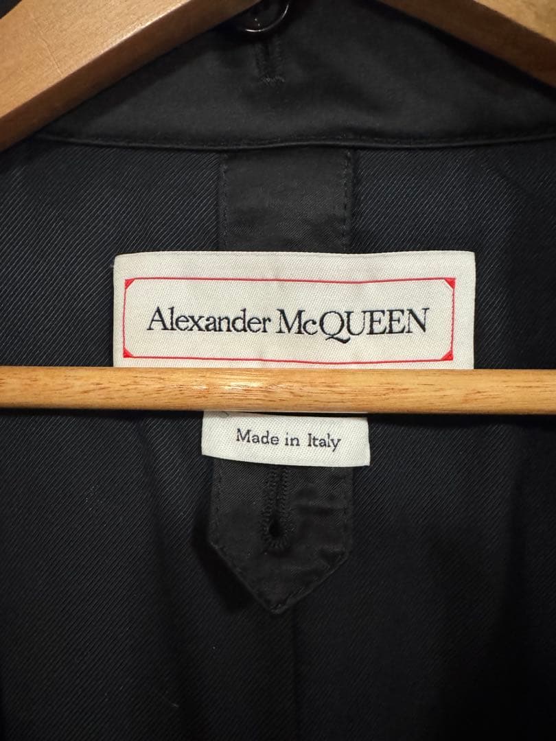 Alexander McQueen ブラックモッズコート