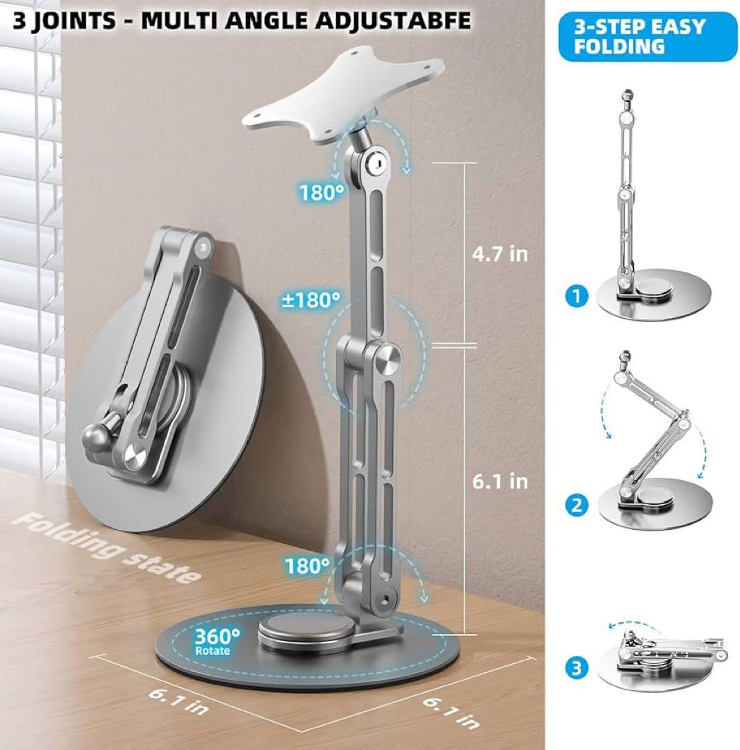 WEARSON 折りたたみ式ポータブルモニタースタンド シルバー 未使用