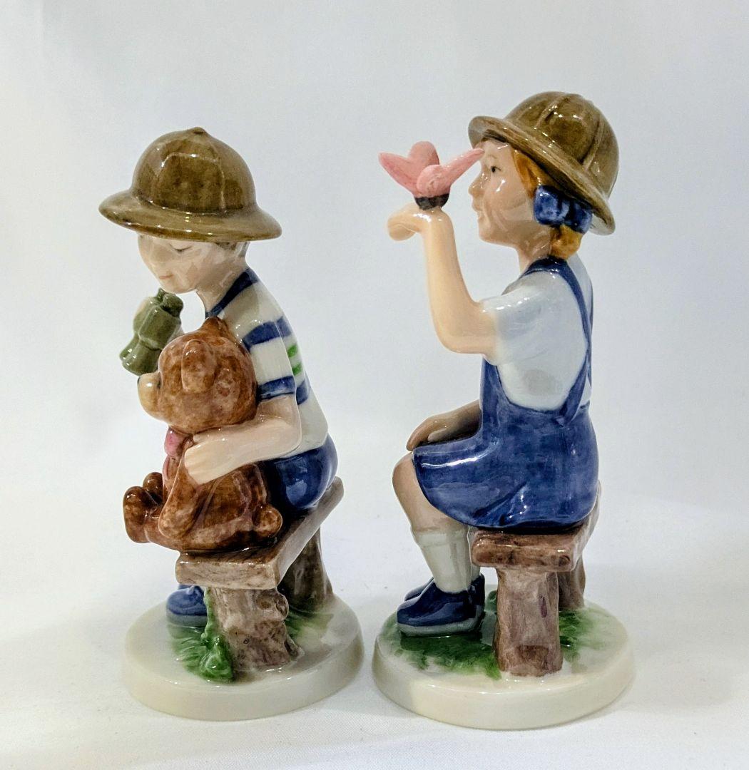 R コペンハーゲン　ミレニアム2004年プレート　フィギュリン2体　プラケット