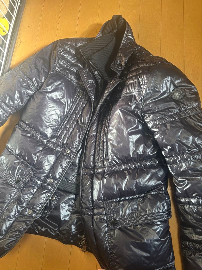 6 MONCLER DUBBO ダウンジャケット XXL 黒 レイヤード風　本物