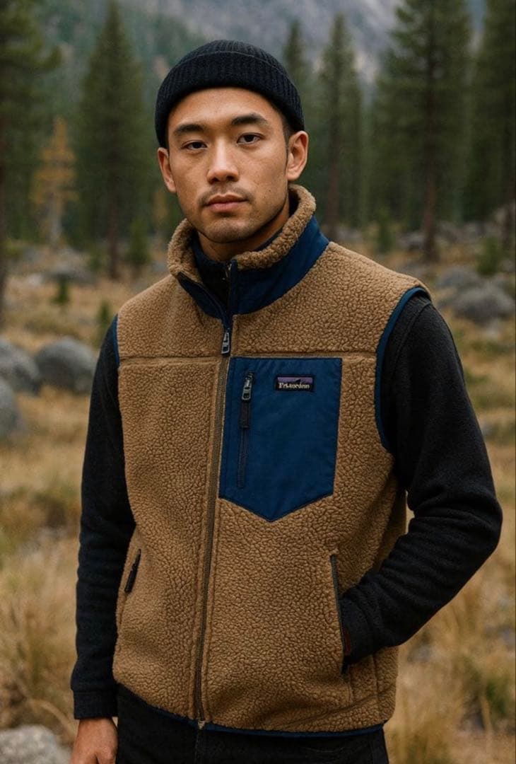 パタゴニア クラシック レトロX ベスト モジャブカーキ ボア フリース PRG