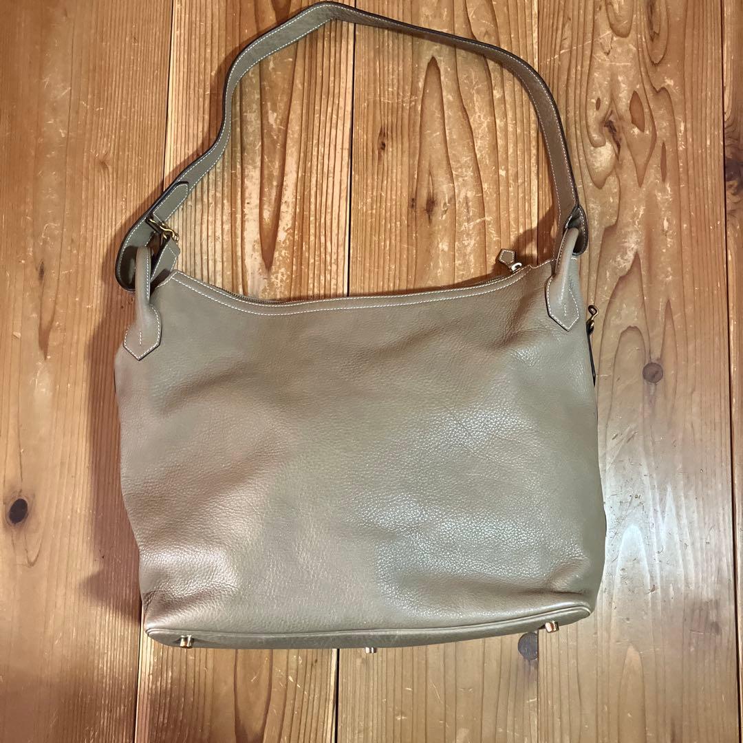 Cisei（シセイ/チセイ）2ウェイバッファローレザートート　ベージュ