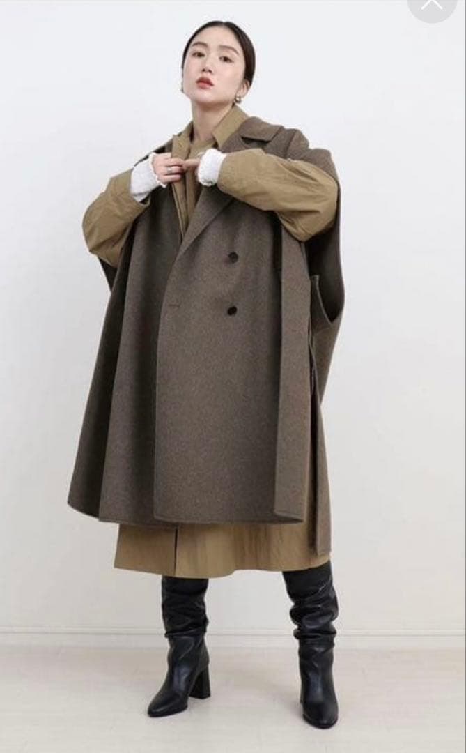 Horme Double Face Cape Coat ダブルフェイス コート