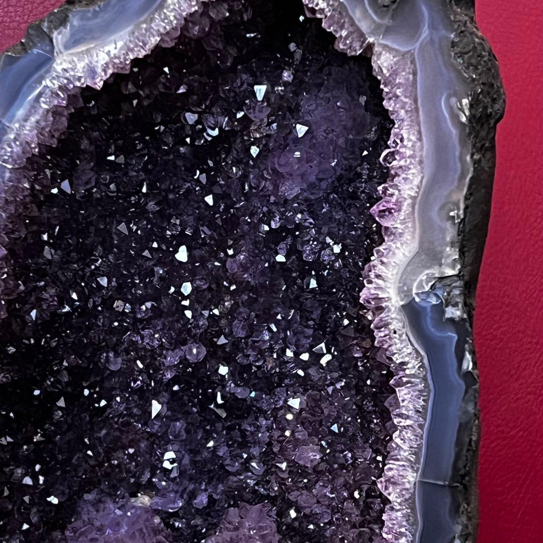 アメジストドーム天然石　原石　高さ約32cm（台座抜き）　9.8kg