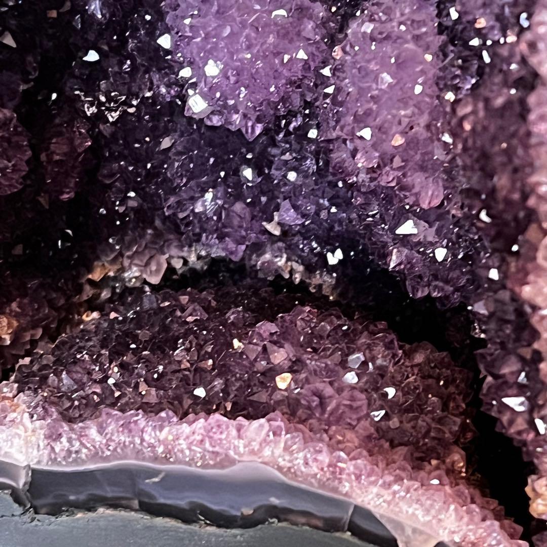 アメジストドーム天然石　原石　高さ約32cm（台座抜き）　9.8kg