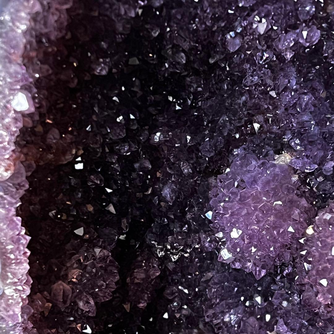 アメジストドーム天然石　原石　高さ約32cm（台座抜き）　9.8kg