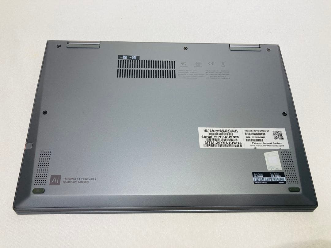 ThinkPad X1 Yoga Gen6/高性能/メモリ16GB/CPU i7