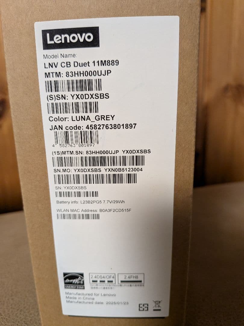 Chromebook本体 Lenovo Chromebook Duet 11 LUNA_GRAY