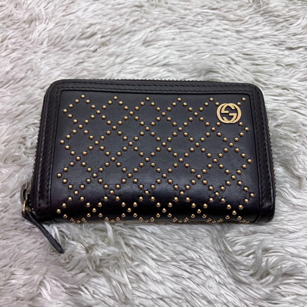 極美品✨GUCCI ディアマンテ　スタッズ　小銭入れ　ケース