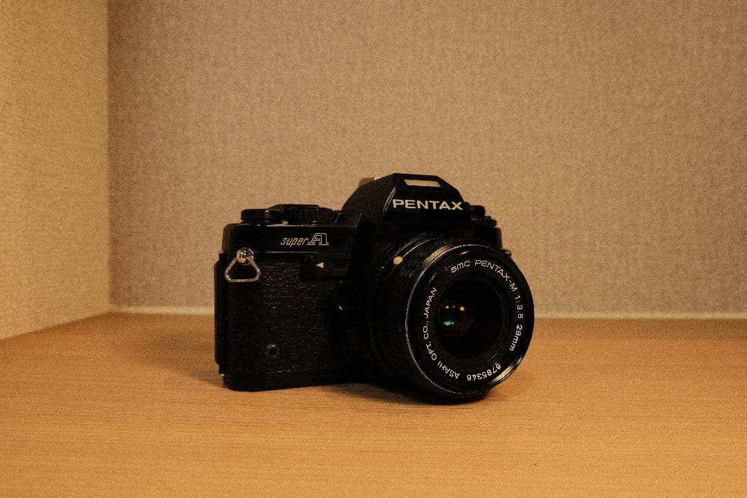 フィルムカメラ Pentax SuperA+Pentax-M 28mm f3.5