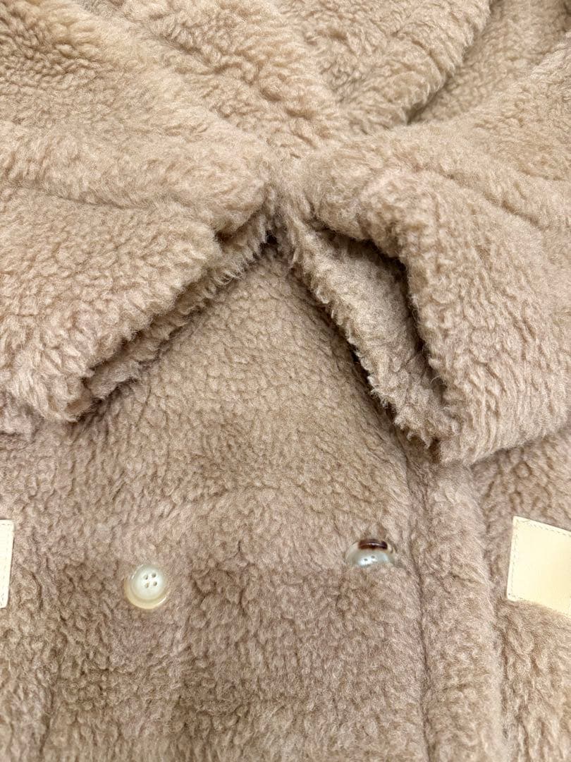 間も無く終了‼️MaxMara テディベアバイカージャケット　キャメル