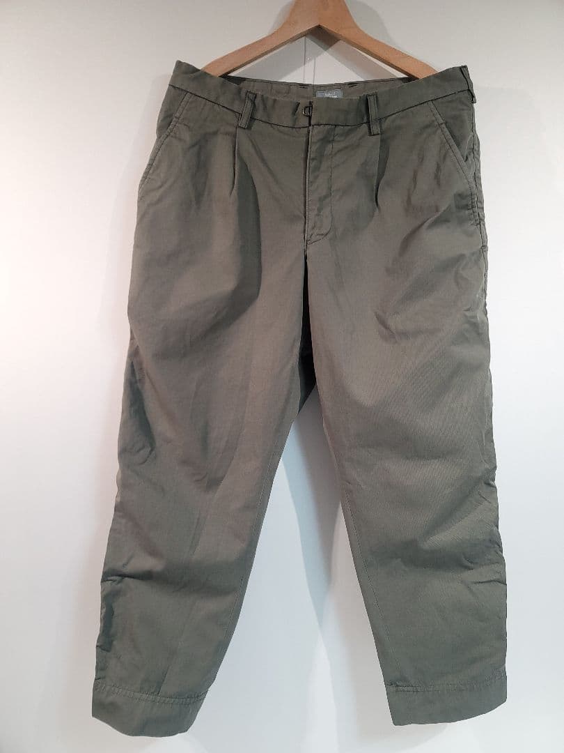 【直営店限定】kolor BEACON /パッカリングパンツ/オリーブ/サイズ3