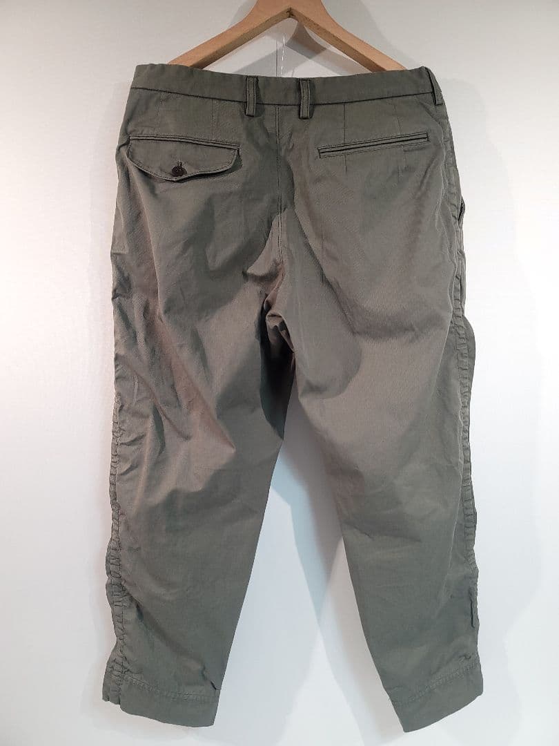 【直営店限定】kolor BEACON /パッカリングパンツ/オリーブ/サイズ3