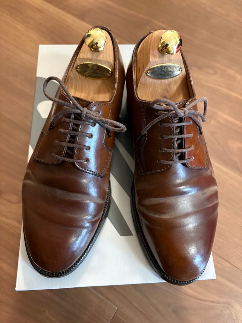 enzo bonafe ボナフェ　5 1/2 コードバン　外羽根　プレーントゥ