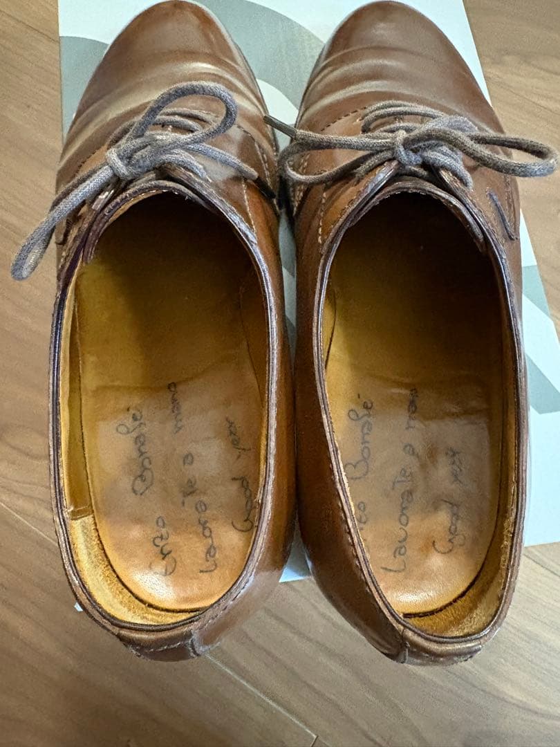 enzo bonafe ボナフェ　5 1/2 コードバン　外羽根　プレーントゥ