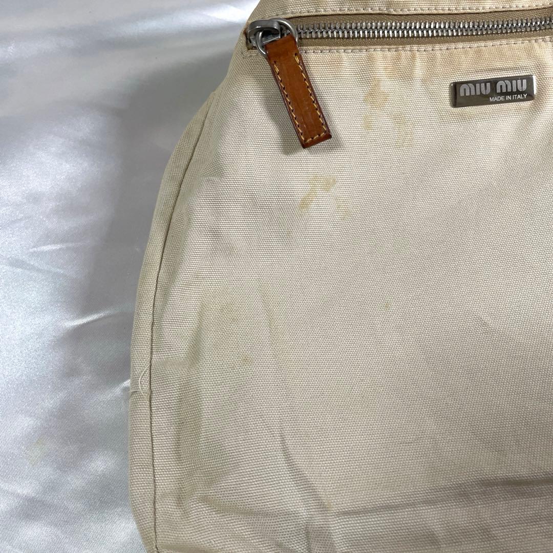 アーカイブ　miu miu ミュウミュウ　レザーナイロン　ショルダーバッグ